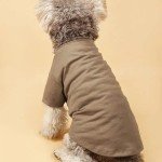 Cute Khaki Dog T-Shirt for Small to Medium Dogs