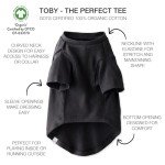 Organic Cotton Dog T-Shirt - Gray Ombre 3-Pack