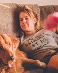 Women's Funny Dog Lovers T-Shirt - "Talking to My Dog