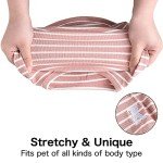 Cute Stripe Dog T-Shirts - 2 Pack Pink & Green