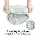 Cute Stripe Dog T-Shirts - 2 Pack Pink & Green