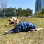 Funny Dinosaur Print T-Shirt for Large Dogs