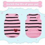Striped Pet Tee for Dogs and Cats