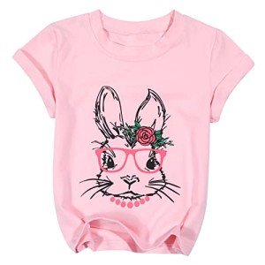 Cute Easter Bunny Toddler T-Shirt with Glasses