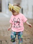 Cute Easter Bunny Toddler T-Shirt with Glasses