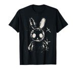 Cute Creepy Bunny Rabbit Goth Aesthetic T-Shirt