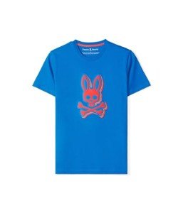 Psycho Bunny Sanderson Graphic Tee in Blue