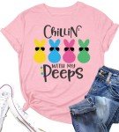 Chillin' With My Peeps Easter Bunny T-Shirt