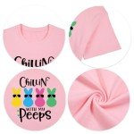 Chillin' With My Peeps Easter Bunny T-Shirt