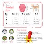 4 Pack Striped Dog T-Shirts for Small Dogs