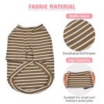 4 Pack Striped Dog T-Shirts for Small Dogs