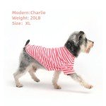 Cute Pink Stripe Dog T-Shirt for Small Dogs