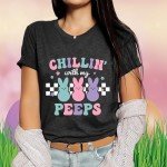 Chillin' with My Peeps Funny Easter T-Shirt