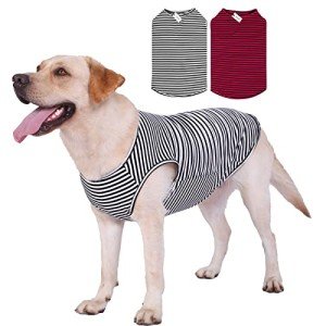 Cute Cotton Striped Dog and Cat T-Shirt