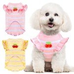 Cute Cherry Dog T-Shirts for Small Pets