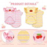 Cute Cherry Dog T-Shirts for Small Pets