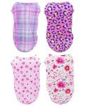 Cute Paw Print T-Shirts for Small Dogs