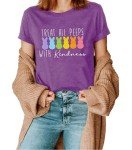Kindness Peeps Teacher Easter Bunny T-Shirt