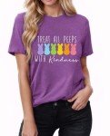 Kindness Peeps Teacher Easter Bunny T-Shirt