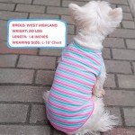 Cute Striped Dog and Cat Tank Tops - 2 Pack