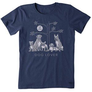 Dog Lover's Tree Graphic T-Shirt for Women