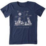 Dog Lover's Tree Graphic T-Shirt for Women