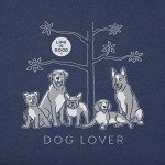 Dog Lover's Tree Graphic T-Shirt for Women
