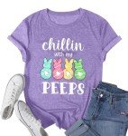 Easter Bunny T-Shirt: Chillin' with My Peeps
