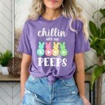Easter Bunny T-Shirt: Chillin' with My Peeps