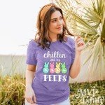Easter Bunny T-Shirt: Chillin' with My Peeps