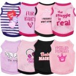 Cute Printed Dog Shirts – 8 Piece Set
