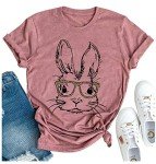 Funny Easter Bunny with Leopard Glasses Tee