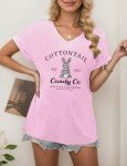 Happy Easter Bunny V-Neck T-Shirt for Women