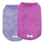2 Pack Quick-Dry Reflective Dog T-Shirts