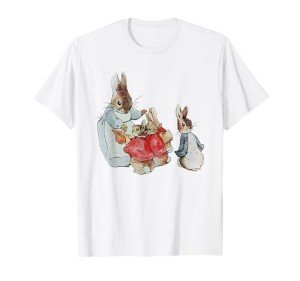 Vintage Bunny Easter T-Shirt for Cottagecore Fans