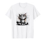 Funny Cat Art Tee for Cat Lovers