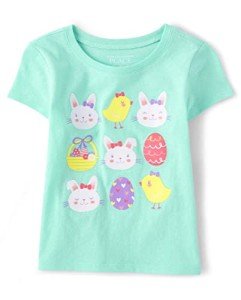 Bunny Chick Eggs Graphic T-Shirt for Toddlers