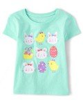 Bunny Chick Eggs Graphic T-Shirt for Toddlers