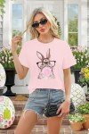 Crazy Easter Bunny T-Shirt with Leopard Glasses