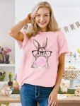 Crazy Easter Bunny T-Shirt with Leopard Glasses