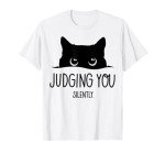 Silent Cat Judging You Novelty T-Shirt