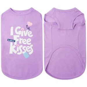 Funny Purple Dog T-Shirt for All Sizes