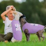 Funny Purple Dog T-Shirt for All Sizes