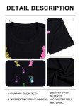 Cute Sequin Bunny Easter T-Shirt for Women
