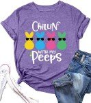 Chillin' with My Peeps Bunny Graphic Tee
