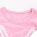 Toddler Girls Bunny Easter T-Shirt in Pink