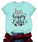 Happy Easter Bunny Graphic T-Shirt for Women