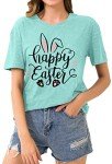 Happy Easter Bunny Graphic T-Shirt for Women