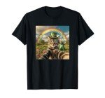 Funny St. Patrick's Day Cat Leprechaun T-Shirt