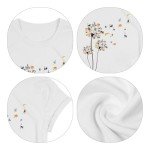 Vintage Floral Cat T-Shirt for Women
